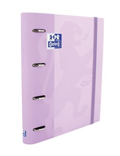 Classeur à anneaux Oxford Europeanbinder Touch A4+ avec recharges, grille 5x5 - Couverture extra rigide - Fermeture élastique - 