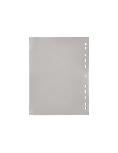 INTERCALAIRE Q-CONNECT PP 12/ 100E A4 225X297MM MULTIPERFORÉ ALPHABET GRAVÉ ONGLETS COLORIS GRIS