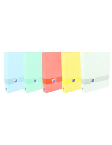 Classeur Oxford & You A4+ 4 anneaux Ø 40 mm - Format A4+ - Capacité de 450 feuilles - Couverture extra rigide - Dos de 60 mm - C