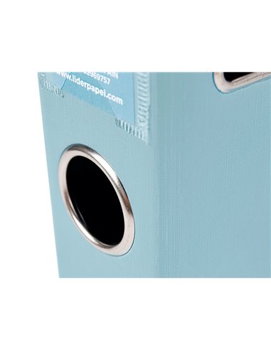 CLASSEUR LEVIER LIDERPAPEL A4 DOCUMENTA CARTON REMBORDÉ 1,9MM DOS 52MM RADO MÉTALLIQUE COLORIS GRIS