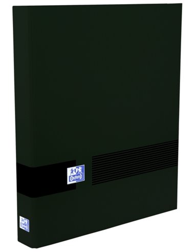 Classeur Oxford & You A4+ 4 anneaux Ø 25 mm - Format A4+ - Capacité 250 feuilles - Couverture extra rigide - Dos 40 mm - Noir