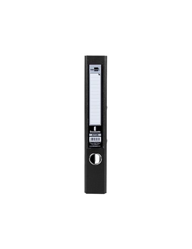 CLASSEUR LEVIER LIDERPAPEL A4 DOCUMENTA CARTON REMBORDÉ 1,9MM DOS 52MM RADO MÉTALLIQUE COLORIS NOIR
