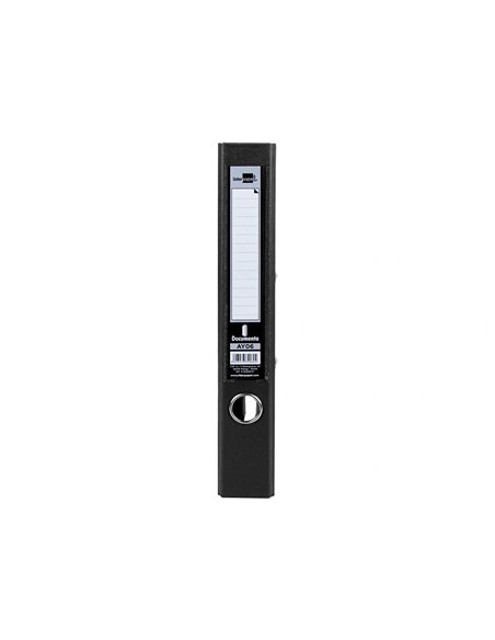 CLASSEUR LEVIER LIDERPAPEL A4 DOCUMENTA CARTON REMBORDÉ 1,9MM DOS 52MM RADO MÉTALLIQUE COLORIS NOIR