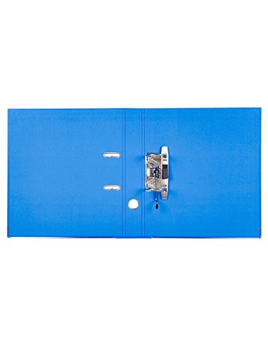 CLASSEUR LEVIER LIDERPAPEL A4 DOCUMENTA CARTON REMBORDÉ 1,9MM DOS 52MM RADO MÉTALLIQUE COLORIS BLEU