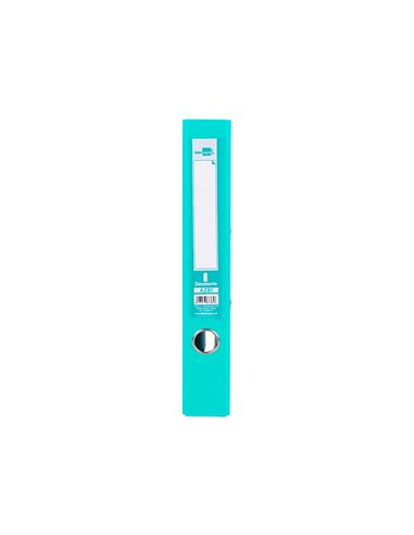 CLASSEUR LEVIER LIDERPAPEL A4 DOCUMENTA CARTON REMBORDÉ 1,9MM DOS 75MM RADO MÉTALLIQUE COLORIS VERT CLAIR