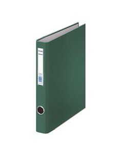 Chemise Dohe à 2 anneaux mixtes 25 mm Folio - Œillet et porte-cartes sur le dos - Carton doublé polypropylène - Couleur verte