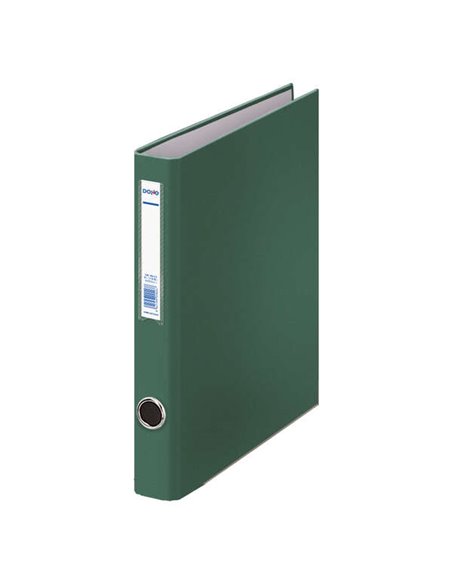 Chemise Dohe à 2 anneaux mixtes 25 mm Folio - Œillet et porte-cartes sur le dos - Carton doublé polypropylène - Couleur verte