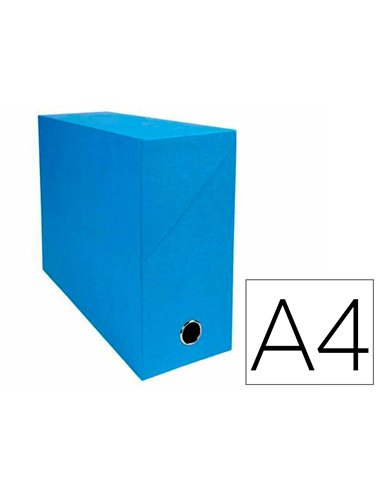 Boite transfert exacompta iderama carton recouvert papier toile 16/10e a4 25x33cm dos 120mm oeillet.