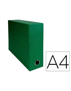 Boite transfert exacompta iderama carton recouvert papier toile 16/10e a4 25x33cm dos 120mm oeillet.