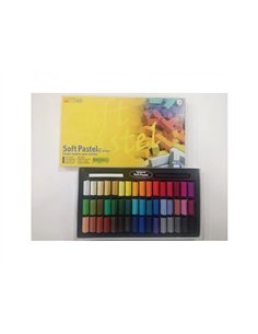 Soft pastels oz mungyo carres 27 mm boite 48 unites coloris assortis.