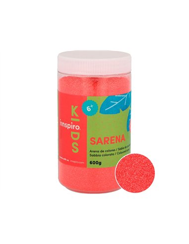 Sable de couleurs rouge 600 gr.
