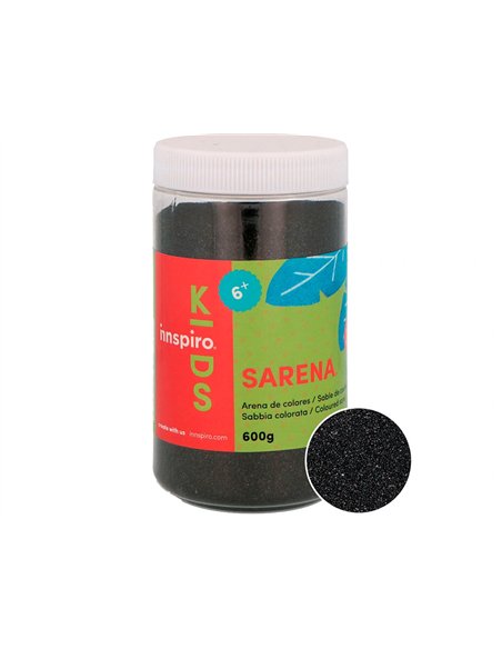 Sable de couleurs noir 600 gr.