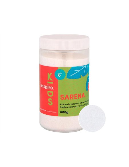 Sable de couleurs blanc 600 gr.