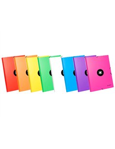 Chemise antartik a4 élastique 3 rabats carton rembordé coloris assortis.