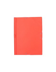 Chemise liderpapel carton rembordé dos flexible a4+ 320x240mm 3 rabats élastique coloris rouge. 2
