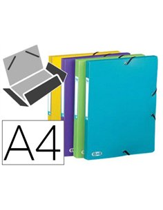 Boîte classement oxford memphis polypropylène opaque 7/10e dos 25mm élastique coloris assortis style.