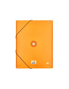 Chemise antartik carton remborde a4+ 3 rabats elastique coloris jaune moutarde. 2