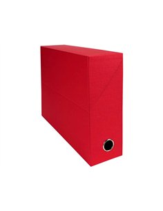 Boite transfert exacompta iderama carton recouvert papier toile 15/10e 25x33cm dos 90mm oeillet prehension. 2