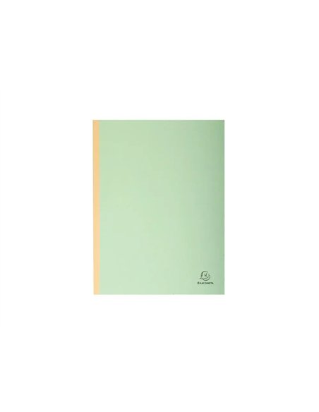 Chemise exacompta carte 240x320mm 320g documents a4 210x297mm soufflet dos toile 30mm coloris vert paquet 25 unites.