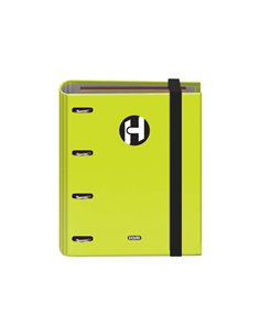 Classeur Dohe Icon Series 4 anneaux format A5 avec 100 feuilles de recharge 90 g/m² et 4 trous - Fermeture élastique - Anneaux 2