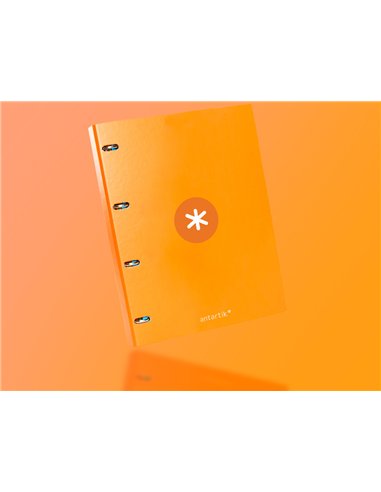 Classeur antartik 4 anneaux ronds 25mm a4 carton remborde coloris jaune moutarde.