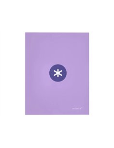 Classeur antartik 4 anneaux end 40mm a4+ carton remborde coloris lavande. 2