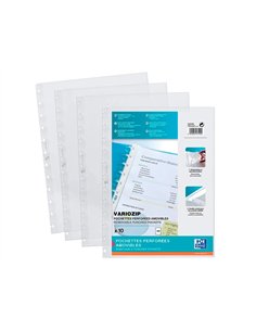 Pochette elba recharge protège-documents vario zip polyvision cristal lisse a4 210x297mm paquet 10 unités. 2