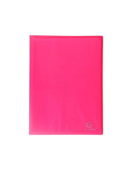 Protege-documents exacompta chromaline a4 polypropylene semi rigide couverture souple 20 pochettes 40 vues assortis.