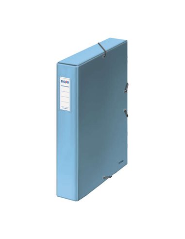 Boîte en carton Dohe doublée de papier imprimé et plastifié - Porte-cartes de visite avec étiquette sur le dos - Système de ferm