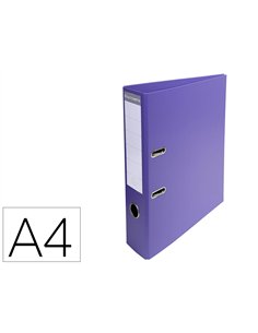 Classeur levier exacompta a4 pvc capacite 665 feuilles robuste et ergonomique dos de 70 mm dim 32x29 cm coloris.