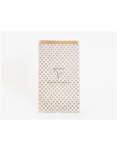 Pochettes kraft fond blanc 50g/m 21x37+7 cm sachet de 50 un.