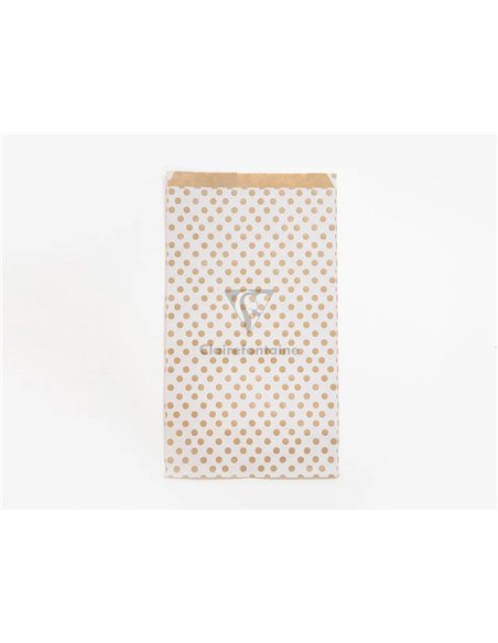 Pochettes kraft fond blanc 50g/m 21x37+7 cm sachet de 50 un.