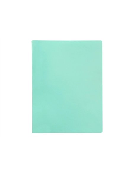 Protege-documents liderpapel polypropylene couverture flexible 30 pochettes fixes a4 220x297mm vert pomme.