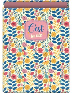 Classeur mixte Dohe C'est la Vie 40 mm - Format Folio - Couverture cartonnée plastifiée