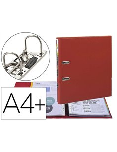 Classeur à levier exacomtpta em'touch a4+ polypropylène dos 50mm coloris rouge.