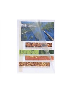 Pochette coin exacompta a5 pp lisse cristal 12/100eme 120 microns paquet 100 unites.