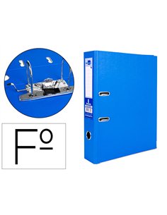 Classeur levier liderpapel documenta a4+ carton remborde dos 75mm rado metallique coloris bleu.