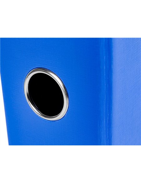 Classeur levier liderpapel documenta a4+ carton remborde dos 75mm rado metallique coloris bleu.