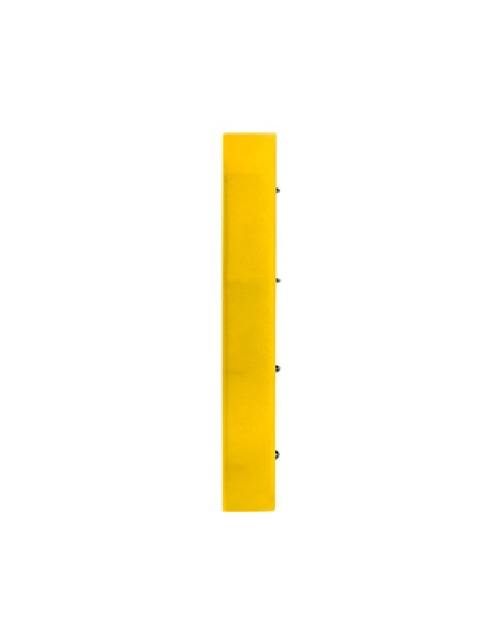 Classeur liderpapel 4 anneaux en d 25mm a4 polypropylene feuillets mobiles 100f 5x5mm coloris jaune fluo.