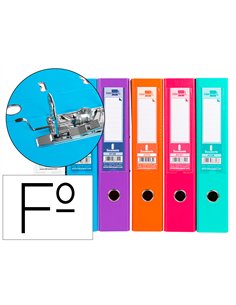 Classeur levier liderpapel documenta a4+ carton remborde dos 75mm rado metallique coloris assortis trending.