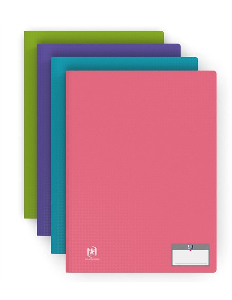 Protège-documents elba memphis pp couverture semi-rigide 40 pochettes 80 vues a4 210x297mm coloris assortis style.