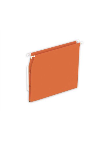 Dossier suspendu l'oblique economique kraft orange 220g armoire entraxe 330m hauteur 275mm fond 15mm boite 25.