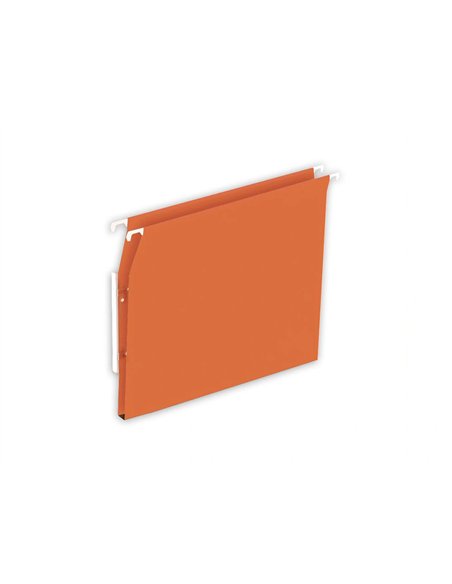 Dossier suspendu l'oblique economique kraft orange 220g armoire entraxe 330m hauteur 275mm fond 15mm boite 25.
