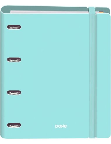 Classeur Dohe Serenity Polyfoam 4 anneaux, 35 mm, format A4, 100 feuilles, quadrillage 5 mm, couverture en polyfoam 2 mm, fermet
