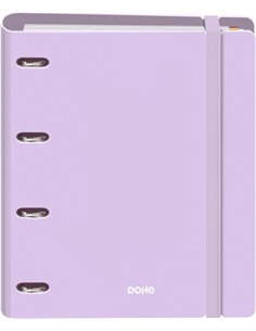 Classeur Dohe Serenity Polyfoam 4 anneaux, 35 mm, format A4, 100 feuilles, quadrillage 5 mm, couverture en polyfoam 2 mm, fermet