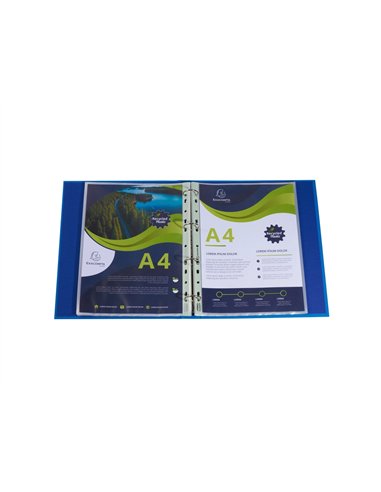 Pochette perforee exacompta a4 pp recycle graine 6/100eme paquet 100 unites.