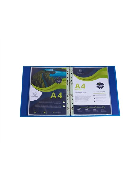 Pochette perforee exacompta a4 pp recycle graine 6/100eme paquet 100 unites.