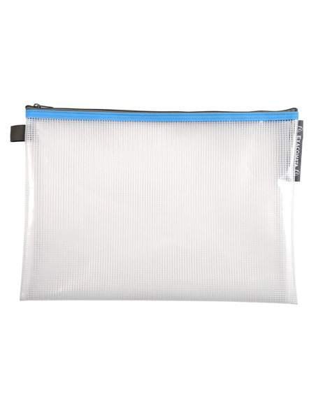 Pochette zip exacompta eva a4 coloris assortis.