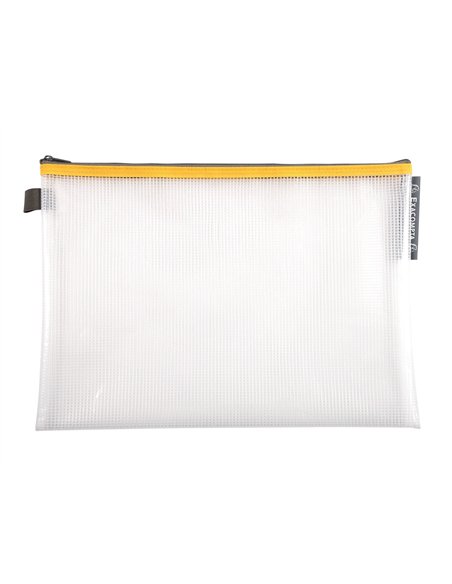 Pochette zip exacompta eva a4 coloris assortis.