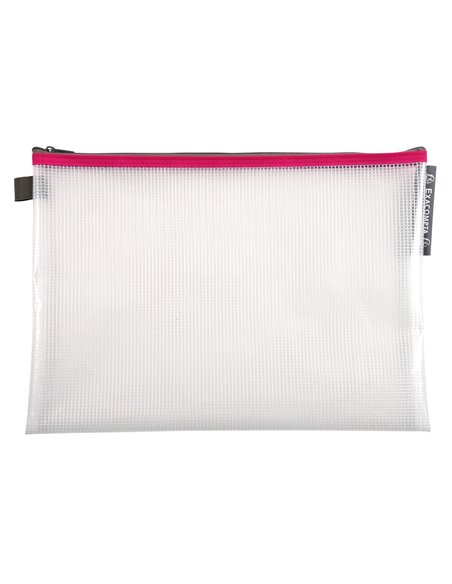 Pochette zip exacompta eva a4 coloris assortis.